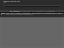Tablet Screenshot of cypron-studios.com